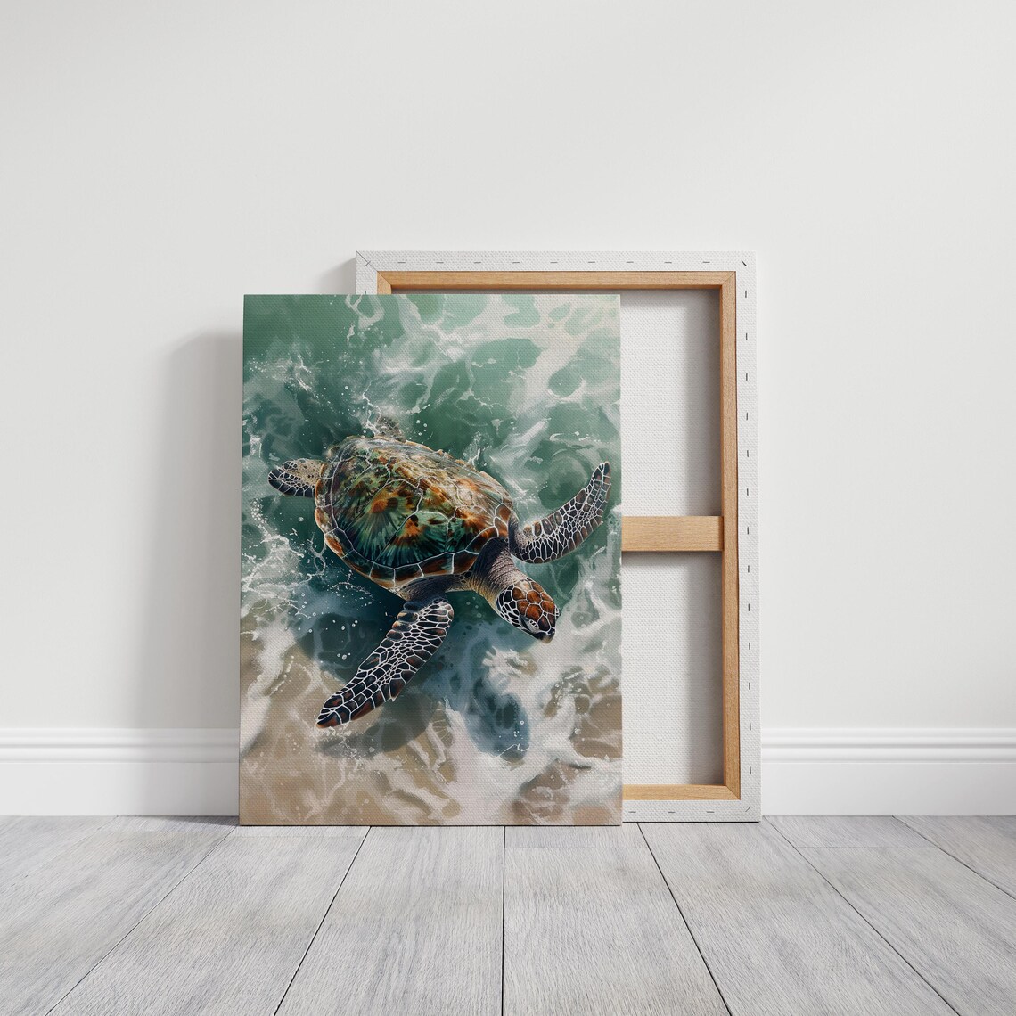 Watercolor Sea Turtle Art Print, Ocean Sea Life - Image 6