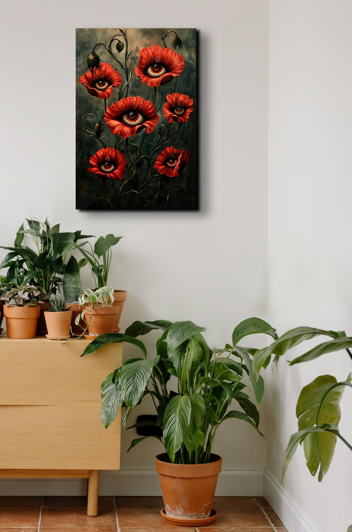 Watchful Roses Halloween Spooky Season Art - Image 5