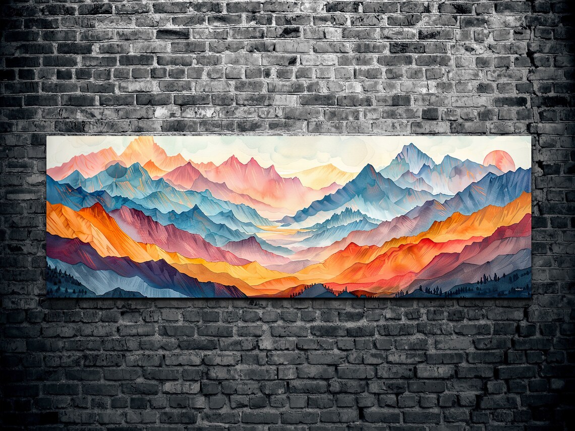 Sierra Nevada Mid-Century Modern Panoramic Scenery - Image 2