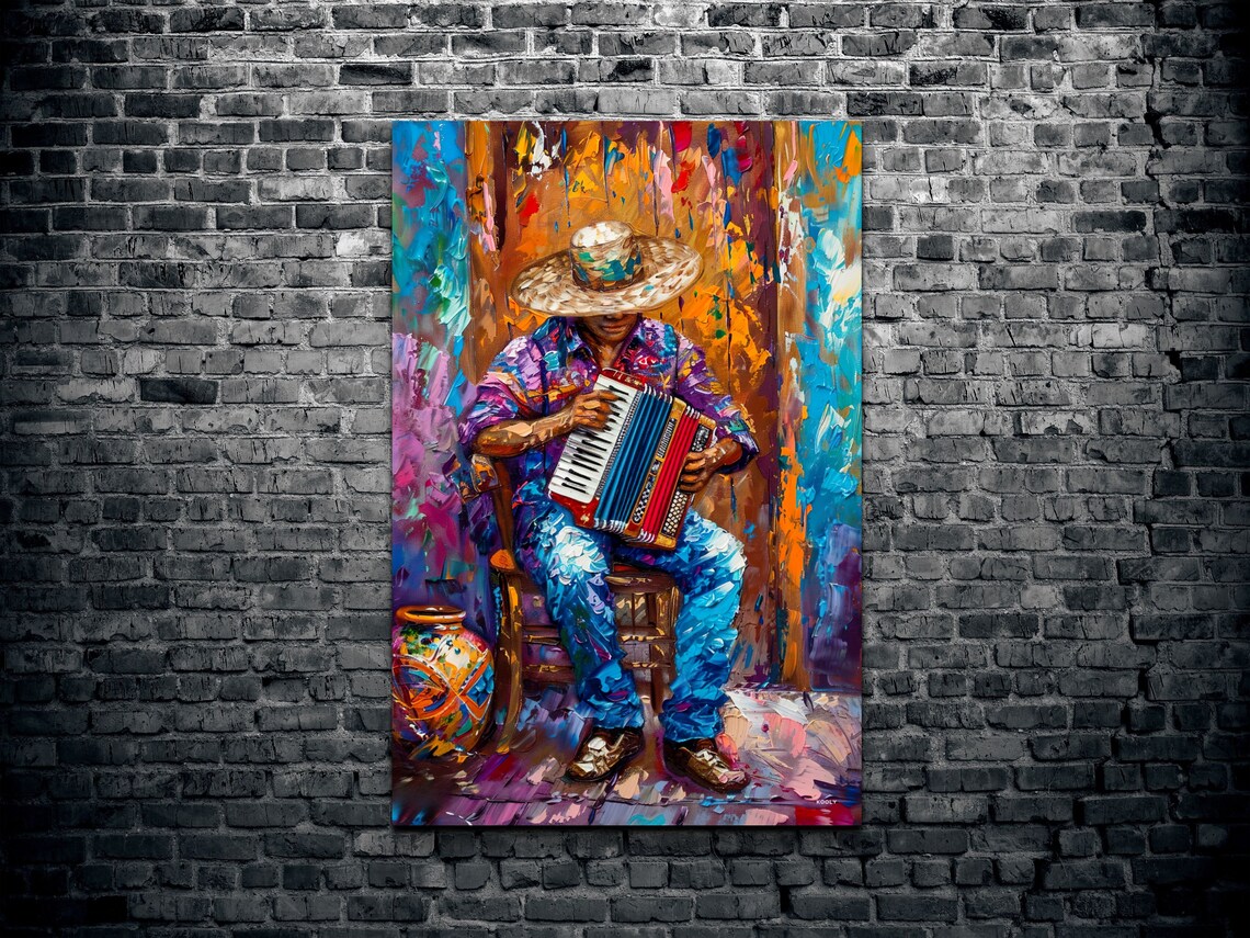 Mariachi Man Mexican Spanish Style Art Print - Image 2