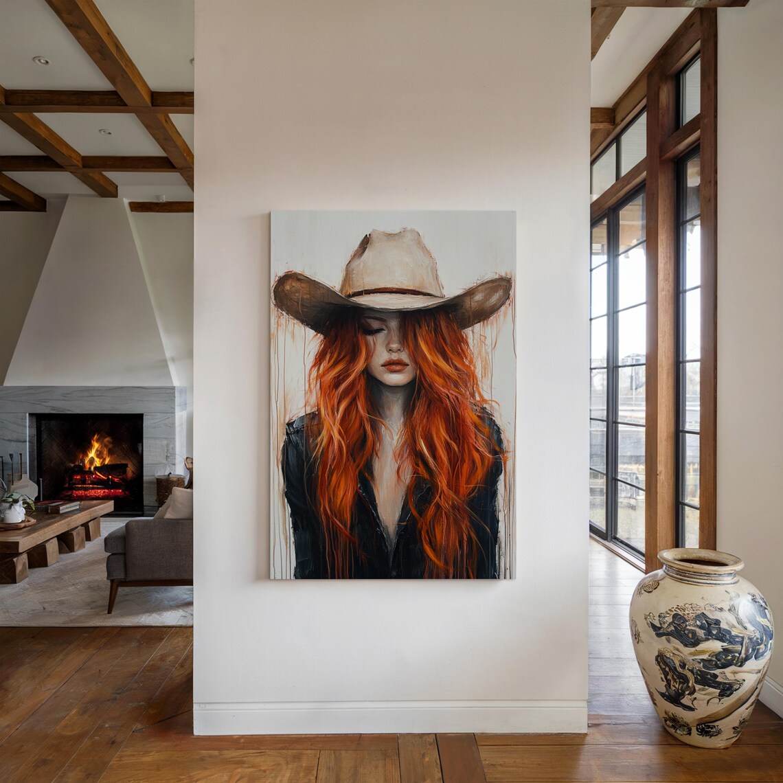 Cowgirl Art, Rustic Country Wall Art Print - Image 4