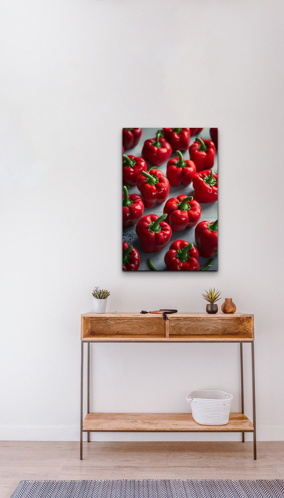Red Bell Peppers Still Life Photography Vibrant Kitchen Print - Image 3