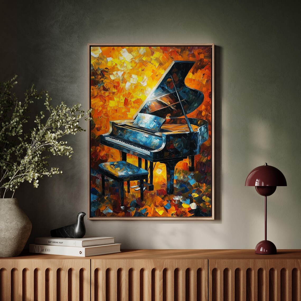 Bold Grand Piano Abstract Music Wall Decor - Image 7