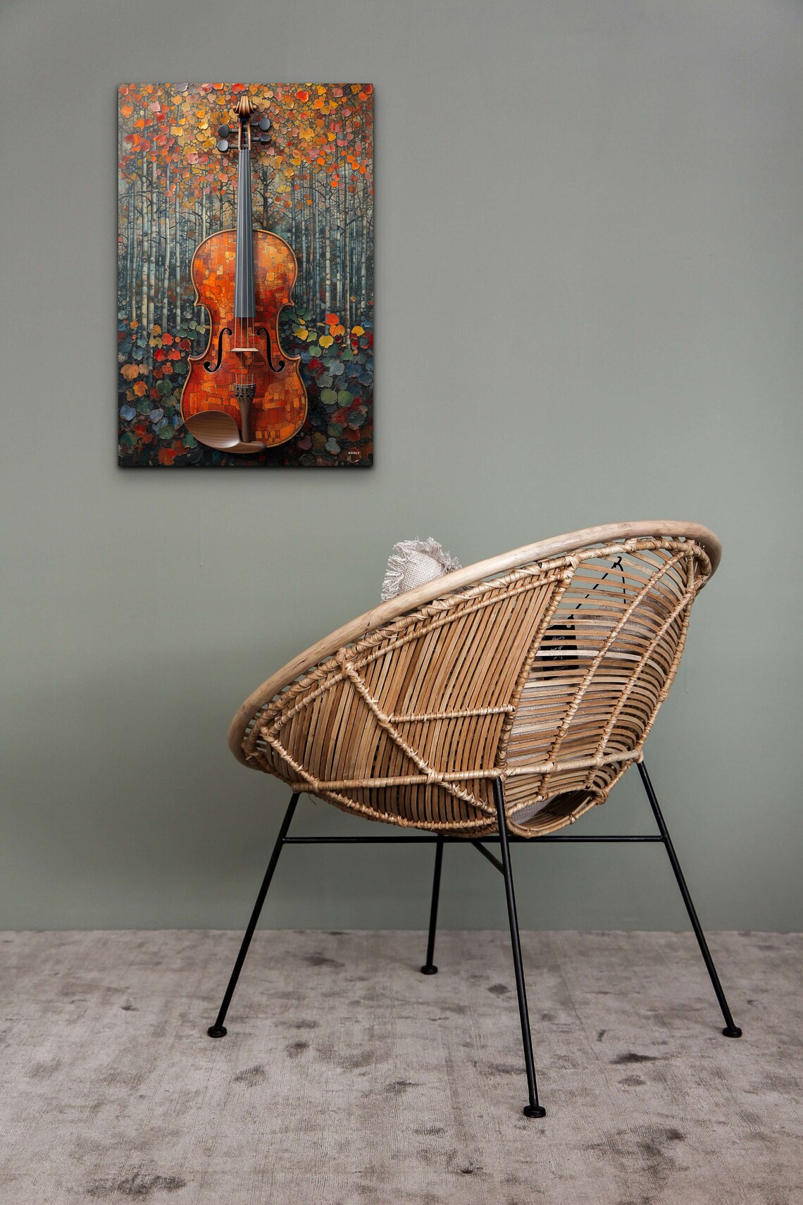 Violin Music Studio Decor, Instrument Art Print - Image 3