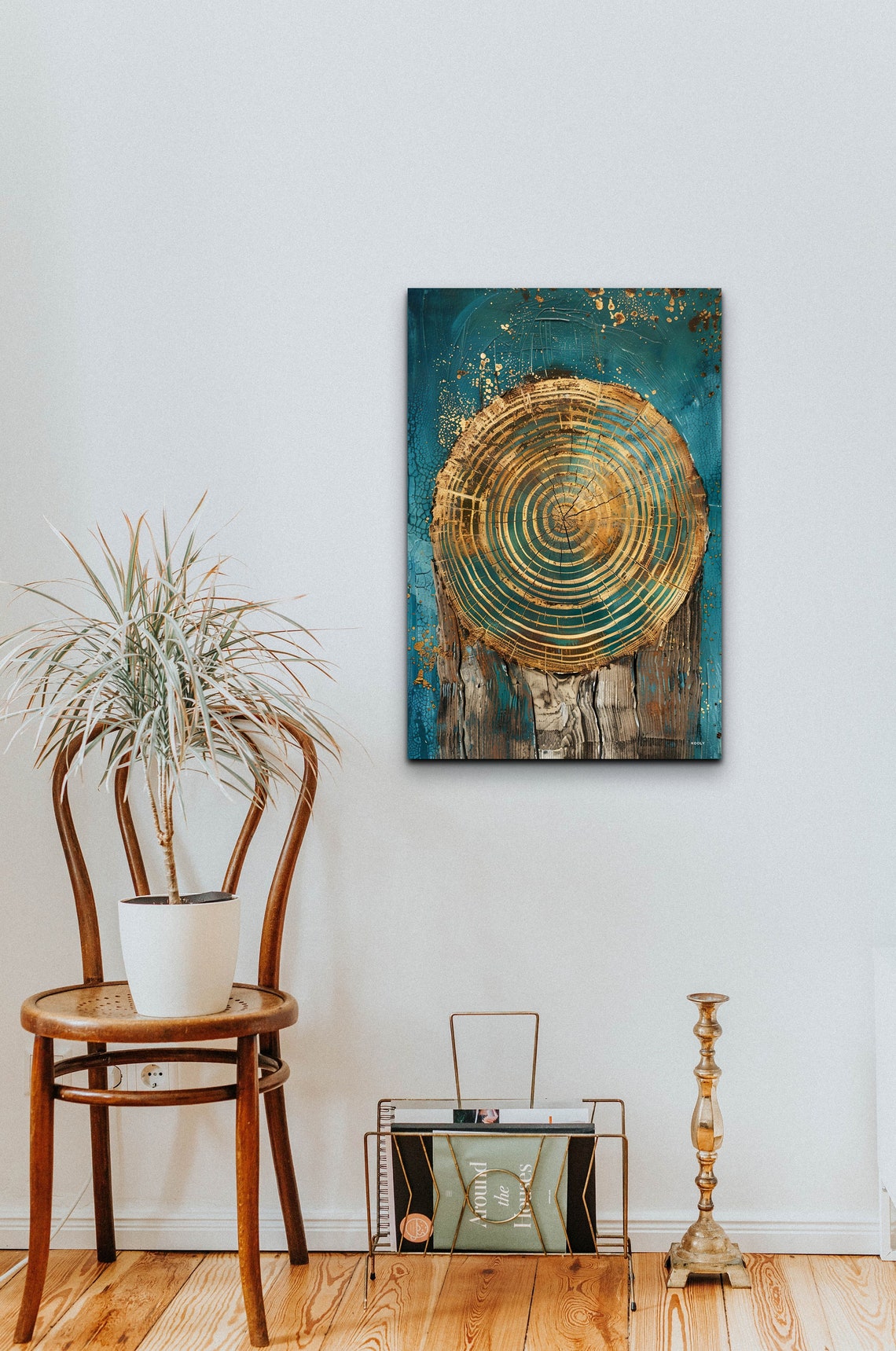 Abstract Tree Ring Nordic Art Print - Image 5