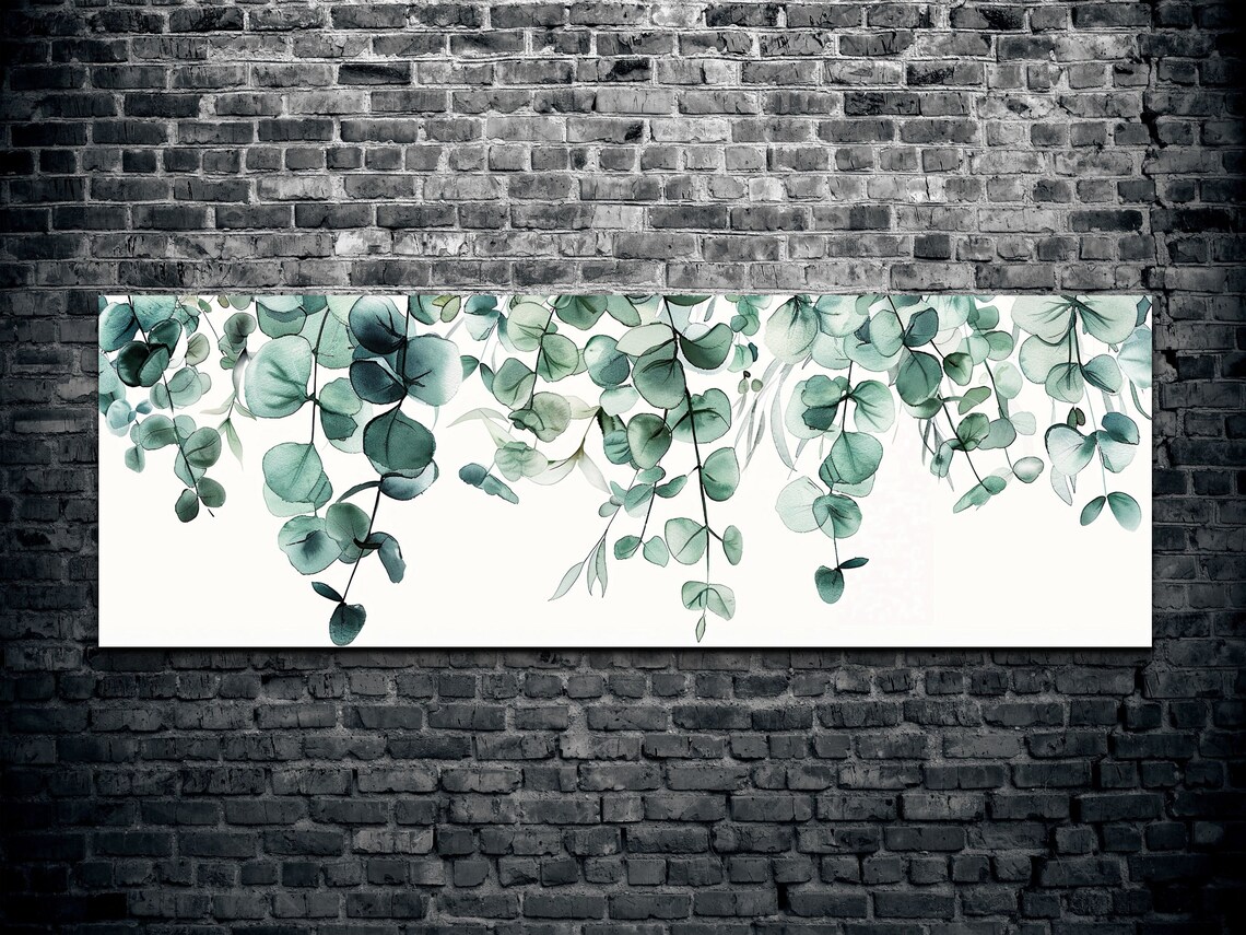 Panoramic Eucalyptus Vines Art Print, Botanical Wall Art - Image 2