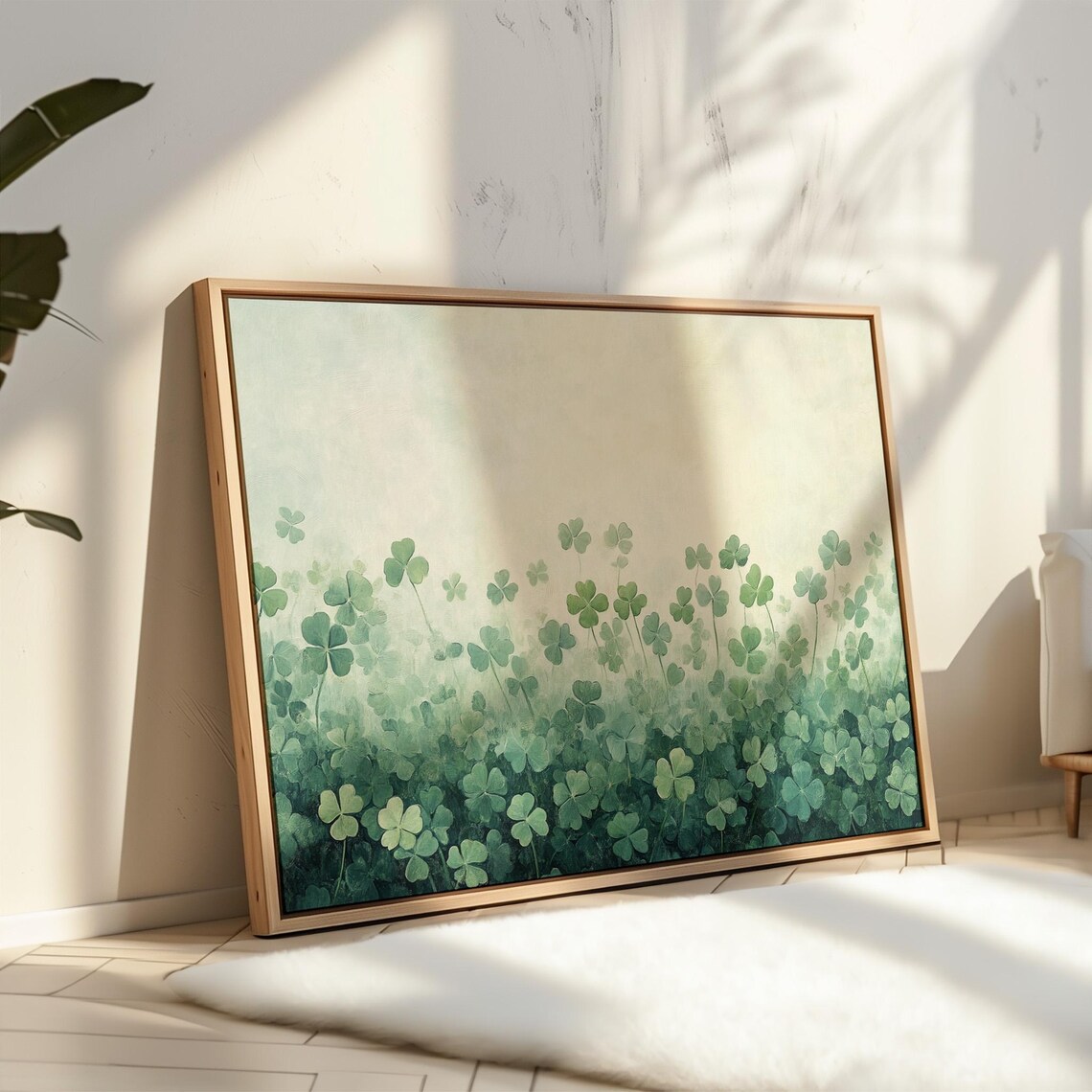 Shamrock Field, Nature Inspired Art Print - Image 7