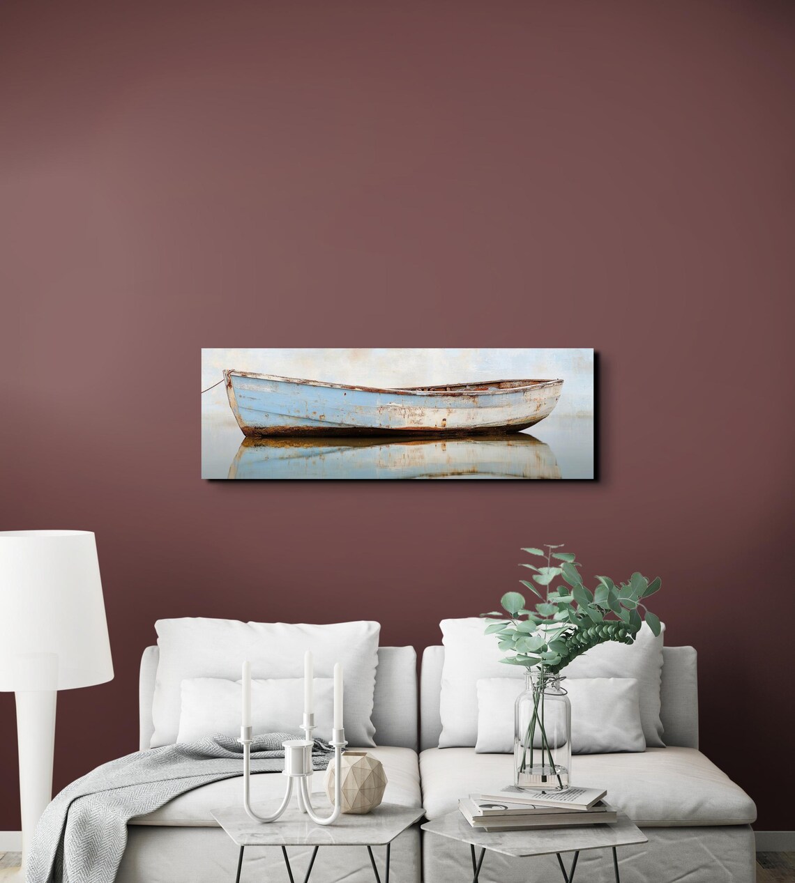 Weathered Wooden Ship, Panoramic Wall Art Print - Image 3