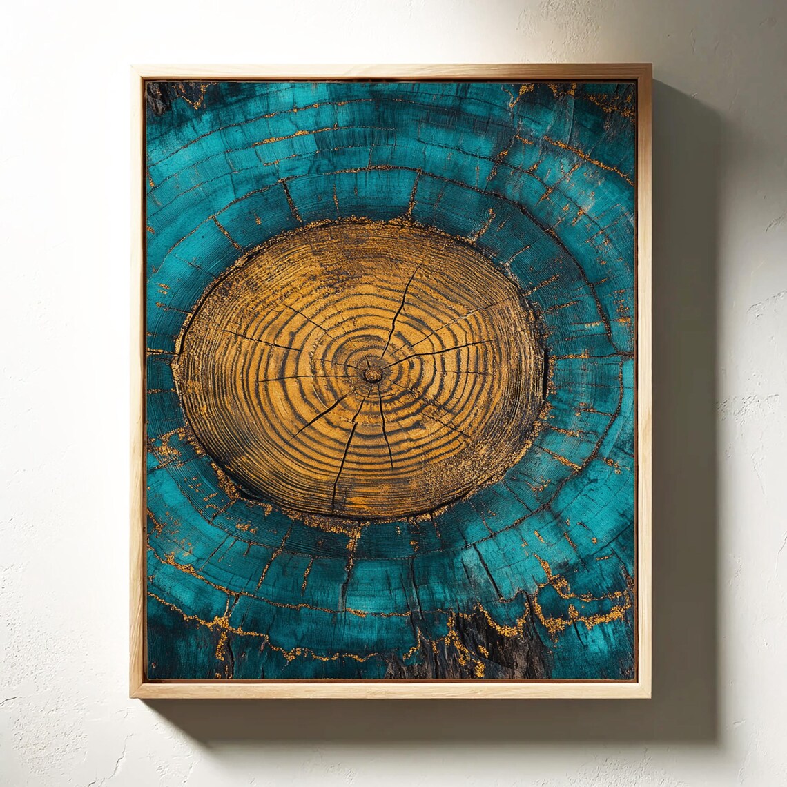 Tree Ring Art Print, Rustic Modern Decor - Image 3