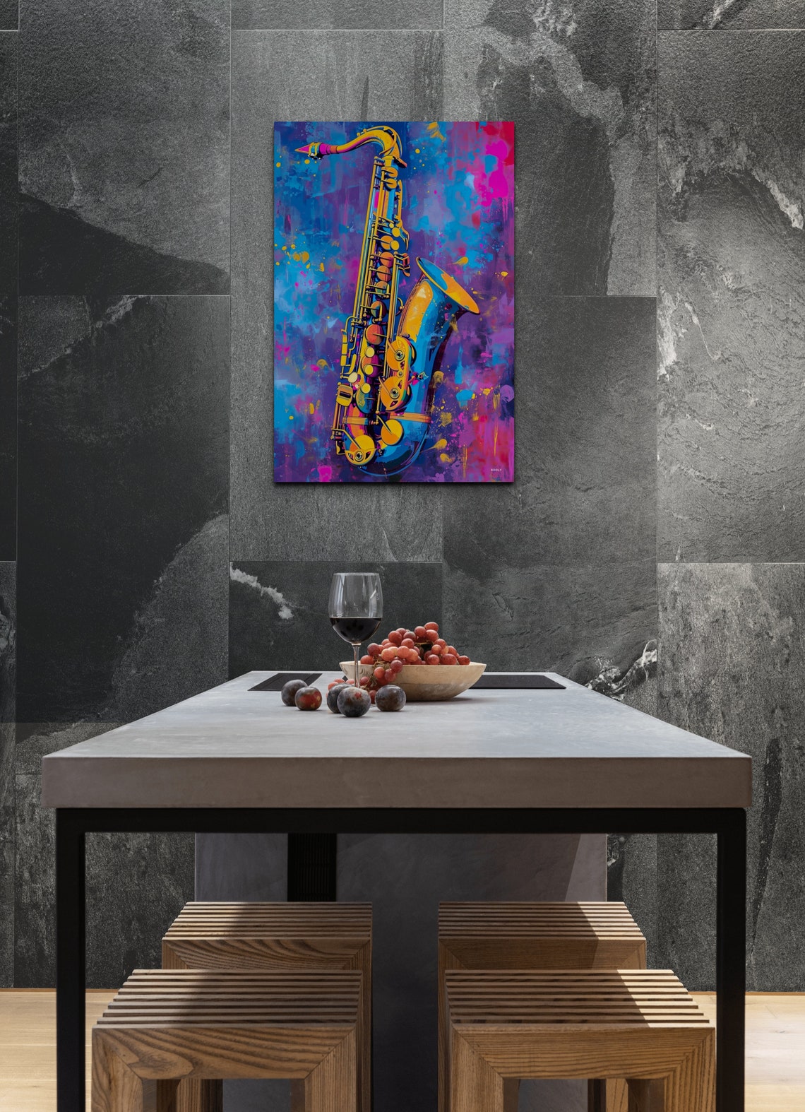 Pop Art Saxophone Art Print - Image 5