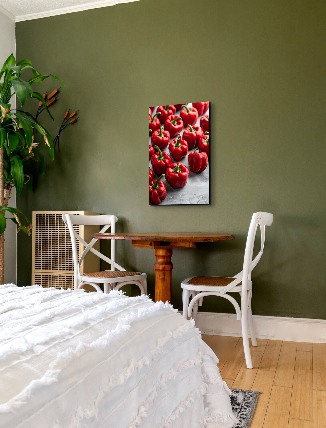 Red Bell Peppers Art Print, Still Life Kitchen Decor - Image 6