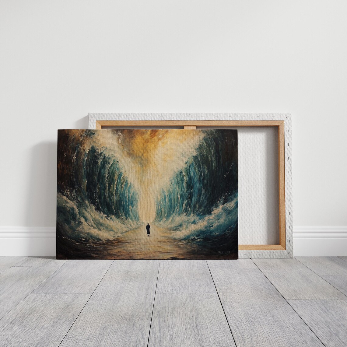 Parting Of The Red Sea Moses Miracle Powerful Biblical Scene Poster - Image 7