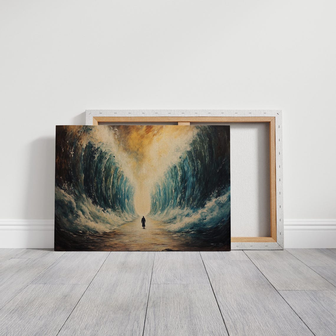 Parting Of The Red Sea Powerful Christian Art Depicting Divine Miracles Faith And The Journey Of Moses In Stunning Detail - Image 7