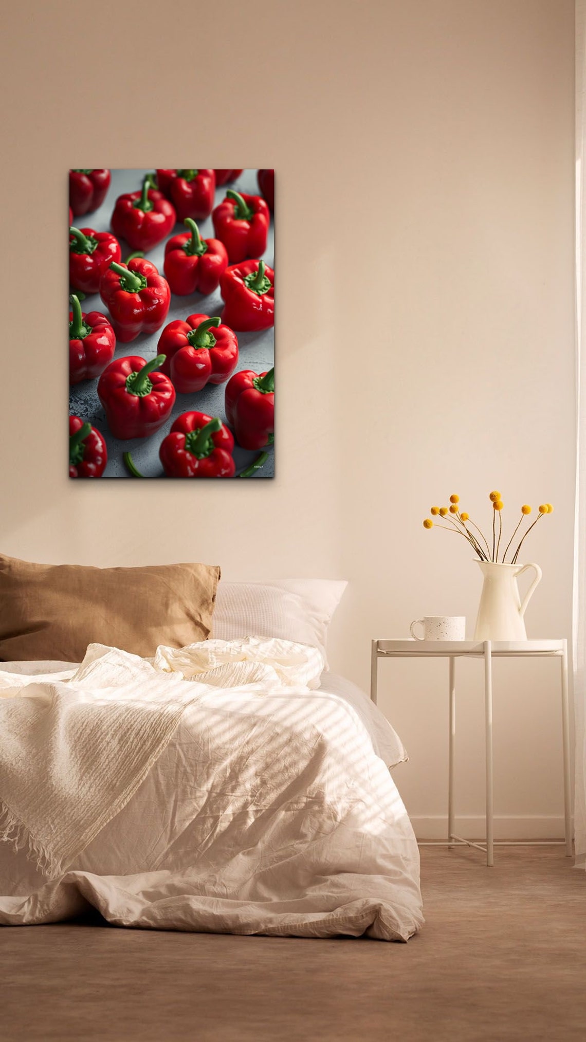 Red Bell Peppers Still Life Photography Vibrant Kitchen Print - Image 5