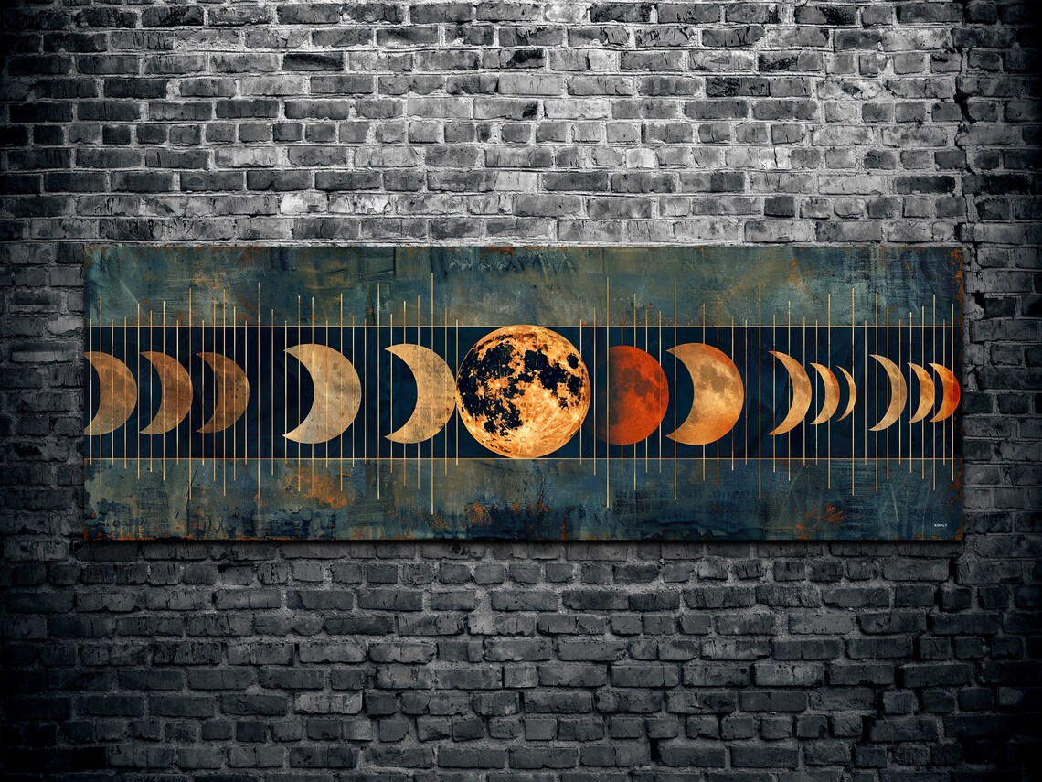 Moon Phase - Panoramic Celestial Art Print - Image 2