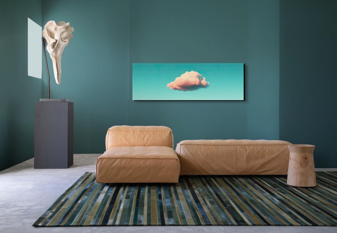 Serene Clouds Landscape, Panoramic Wall Art Print - Image 6