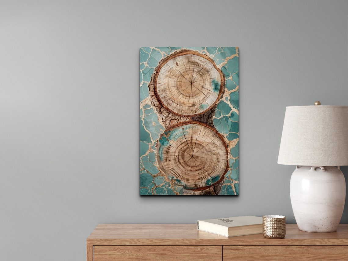 Abstract Tree Ring Nordic Art Print - Image 5
