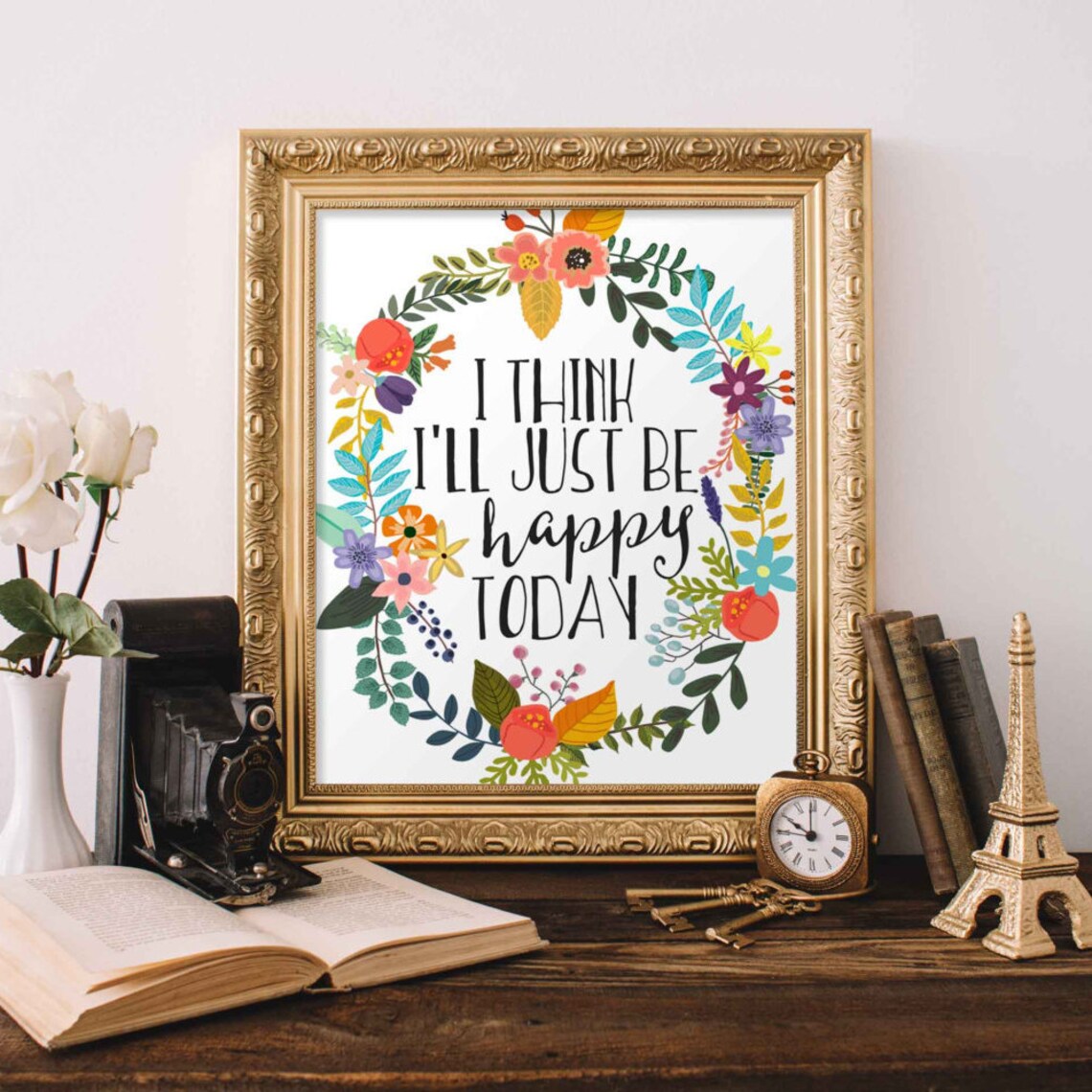 I Think I 27ll Just Be Today Quote Art Print