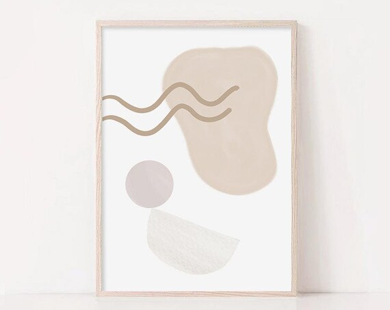 Contemporary Wall Art Abstract Print Abstract Wall Art Neutral Print Abstract Painting Modern Art Beige Abstract Wall Art Scandinavian Print