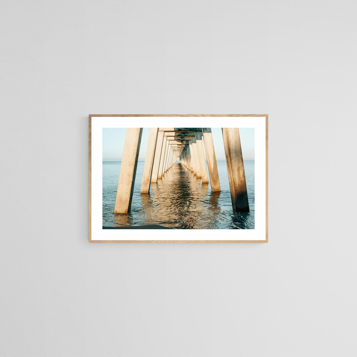 Beach Nature Photography, Coastal Pier Photograph