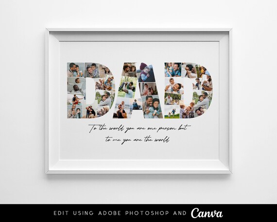 Dad Photo Collage - Personalized Gift