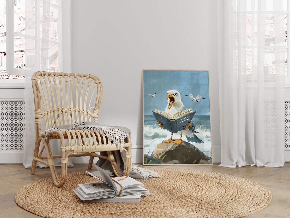 Cute Bird Funny Toilet Bathroom Humor Sign - Image 3