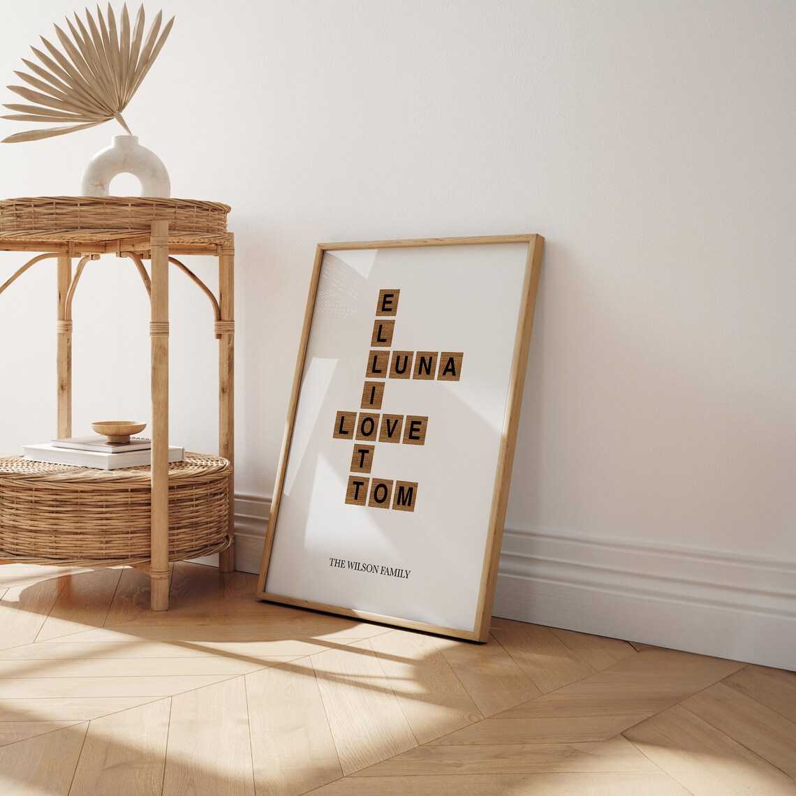 Personalized Letter Tile Art, Crossword Style - Image 5
