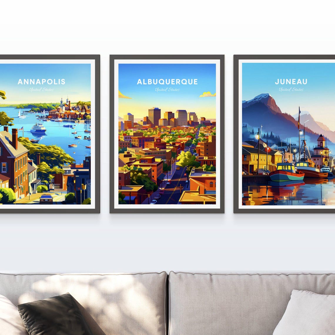 Albuquerque Travel Print Us Travel Poster Albuquerque Poster Albuquerque New Mexico Poster Personalized Gift Wedding Gift Custom Text - Image 3