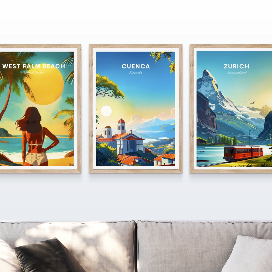 Cuenca Travel Print Ecuador Wall Art Cuenca Poster Azuay Poster Personalized Gift Poster Minimalist Poster Wedding Gift - Image 4