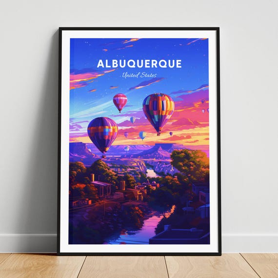 Albuquerque Travel Print Us Travel Poster Albuquerque Poster Albuquerque New Mexico Poster Personalized Gift Wedding Gift Custom Text