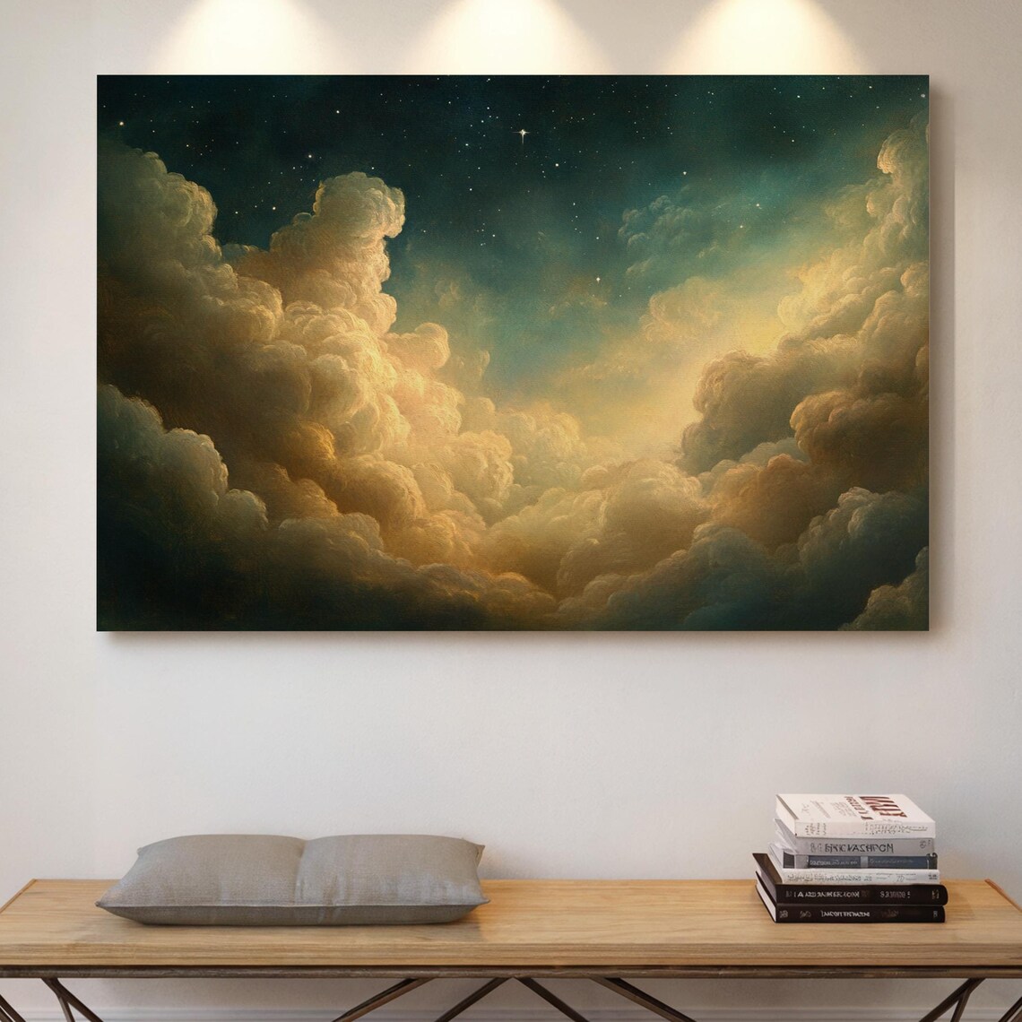 Celestial Clouds And Starlit Sky, Ethereal Decor