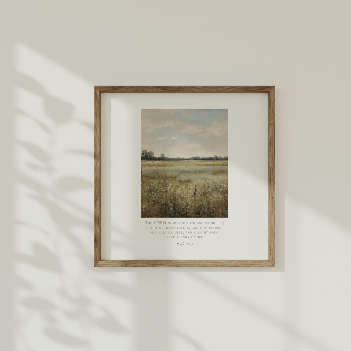 Psalm 287 Wildflower Landscape Art Print, Vintage Fall - Image 4