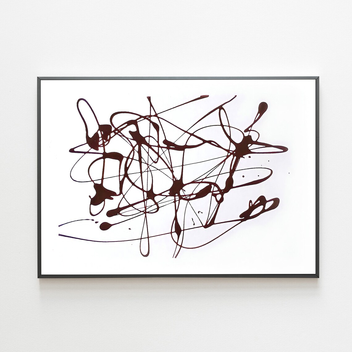 Abstract Scribble Line Art, Minimalist Art Print