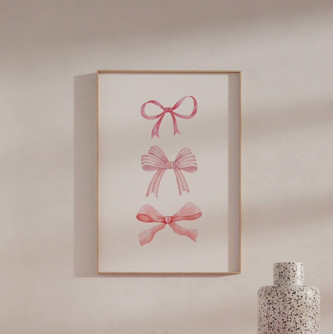 Balletcore Bow Coquette Aesthetic Art Print - Image 3