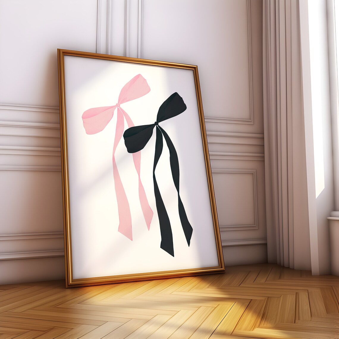 Coquette Bow Room Decor, Balletcore Art Print - Image 3