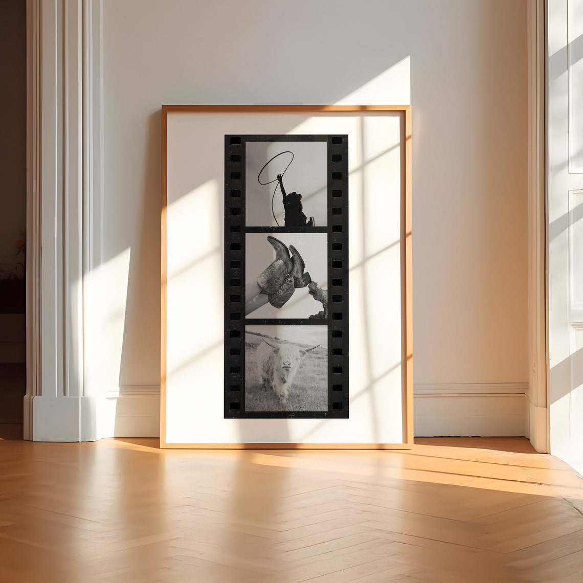 Western Cowgirl Room Decor Wall Art Cowgirl Wall Art Western Film Strip Cowgirl Inspired Wall Art Trendy Gallery Wall Art Poster - Image 5