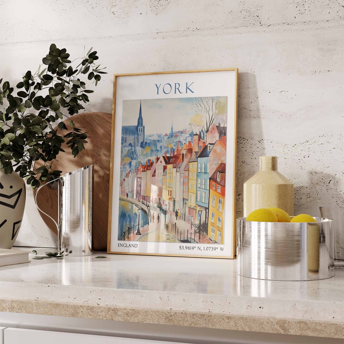 York Travel Print York Travel Poster England Wall Art United Kingdom Travel Decor York Travel Gift York Art Print British Wall Art - Image 3