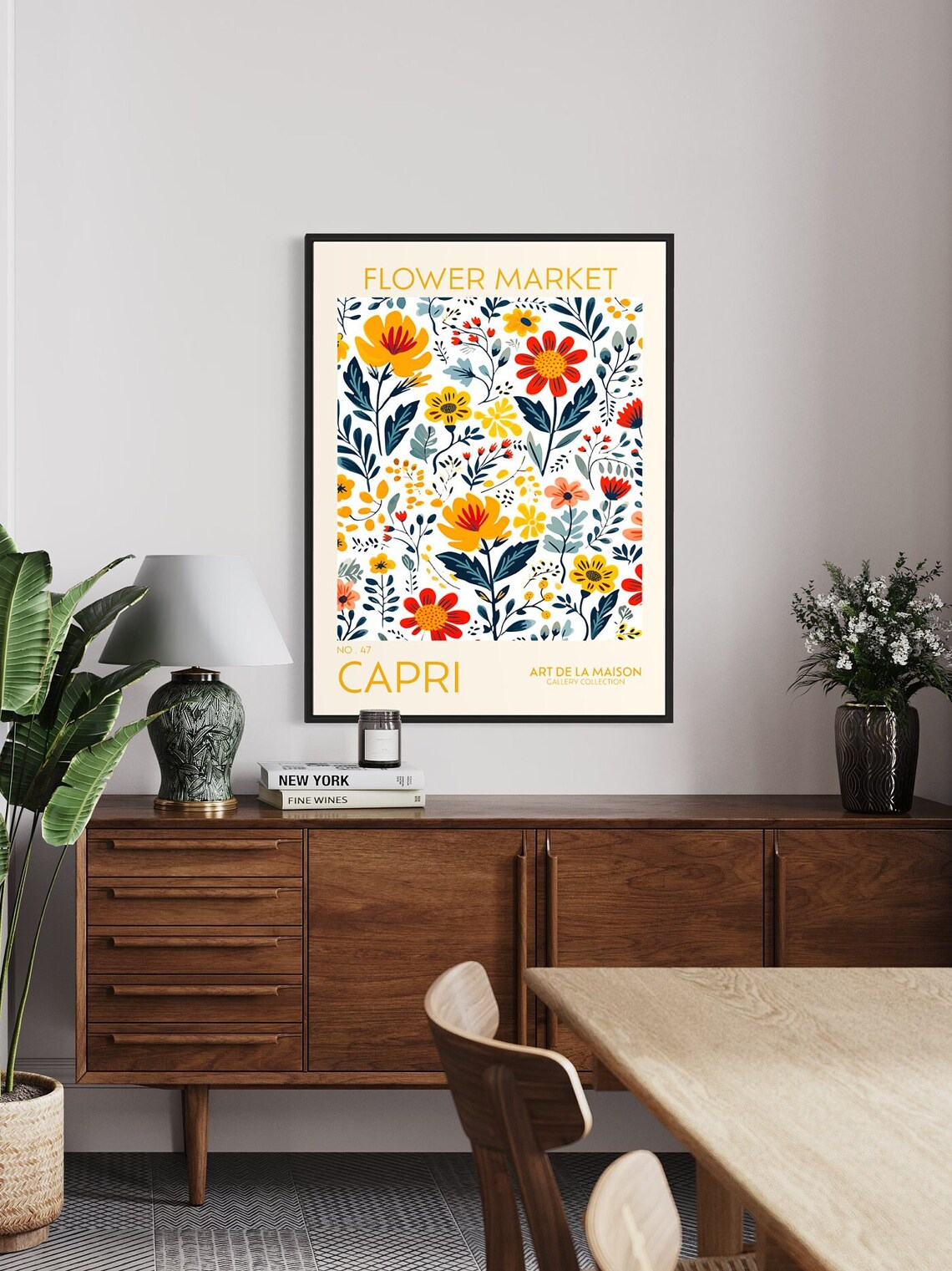 Flower Market Print, Botanical Floral Decor - Image 4