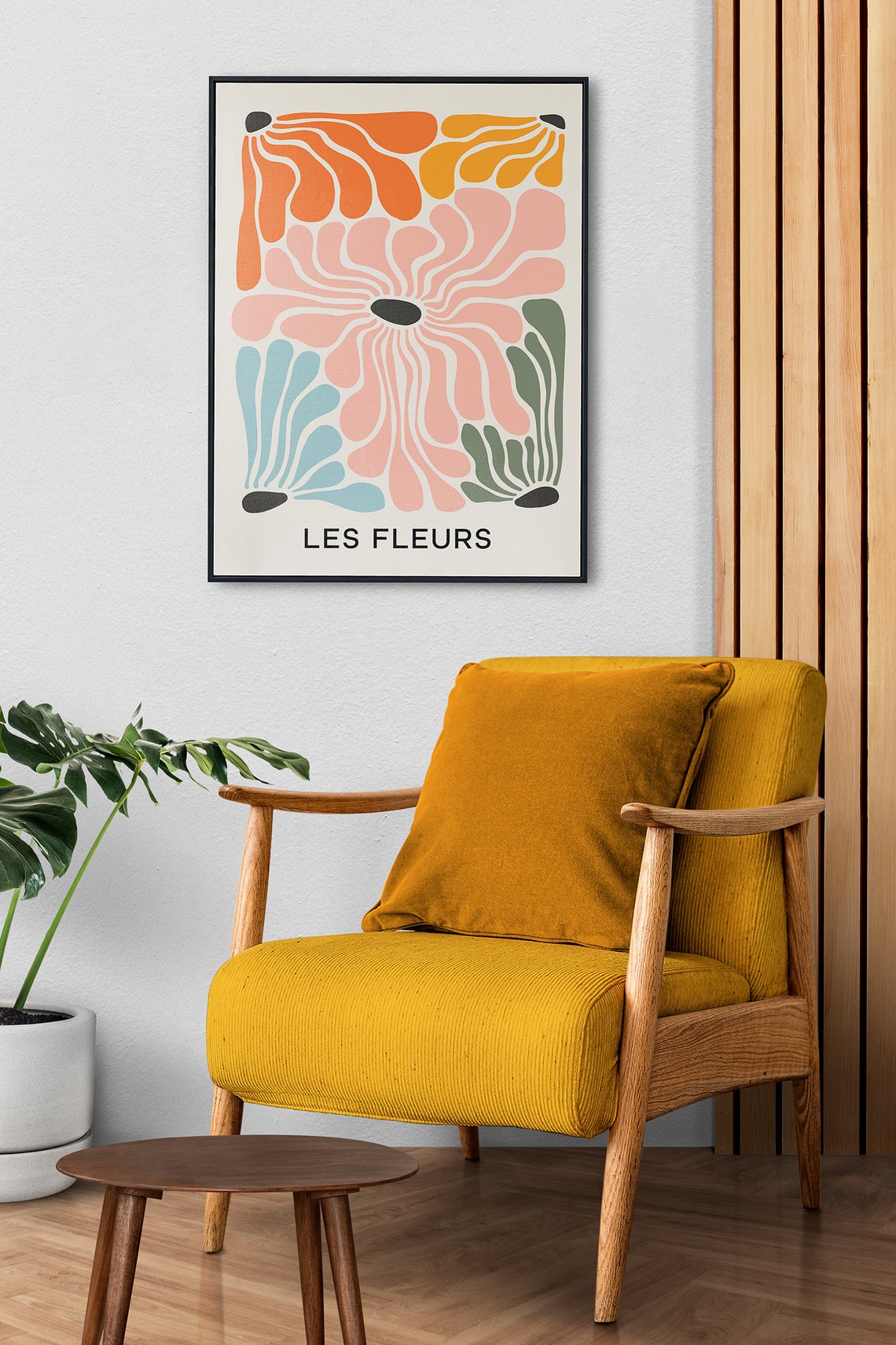 Botanical Print, Boho Minimalist Poster - Image 3