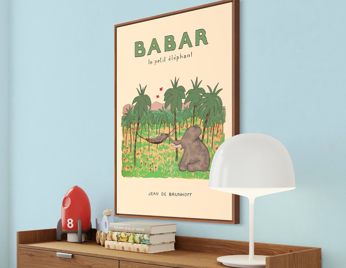 Babar The Elephant - Nursery Art - Image 3