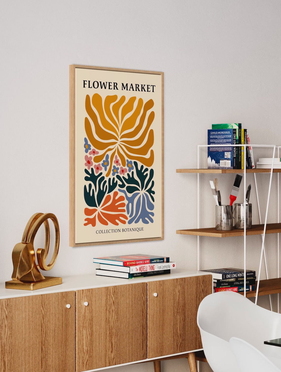 Botanical Flower - Contemporary Travel Poster - Image 4