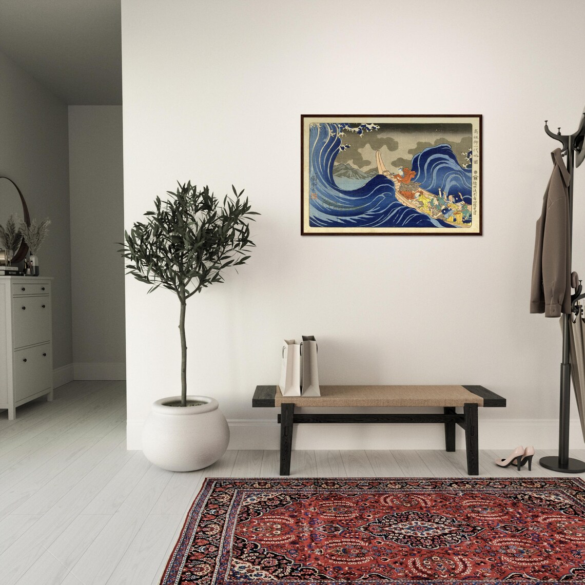 Japan Art Print, Hokusai Japanese Ocean Waves - Image 2