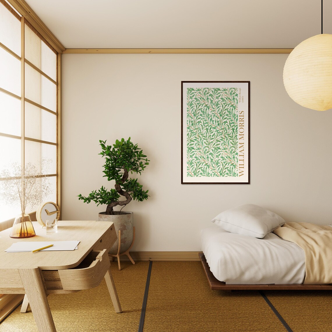 William Morris Exhibition Poster, Botanical Boho Decor - Image 3