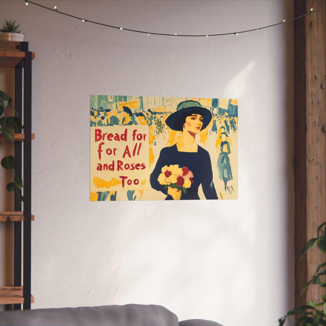 Bread And Roses Proster Art Print, Womens Suffrage - Image 4
