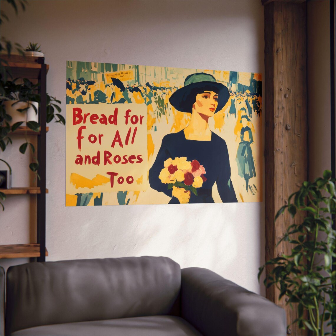 Bread And Roses Proster Art Print, Womens Suffrage - Image 2