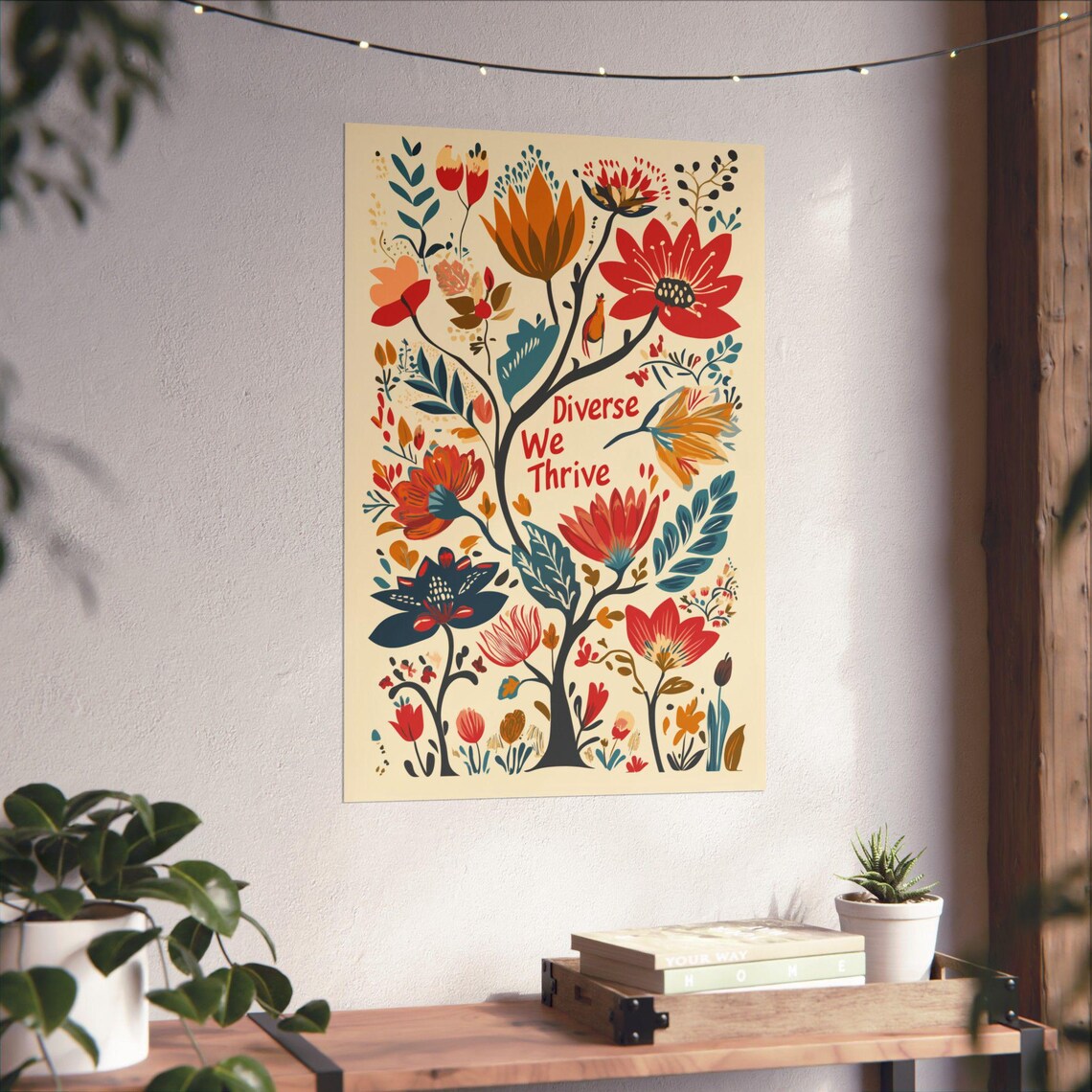 Diverse We Thrive Poster, Immigration And Culture - Image 3