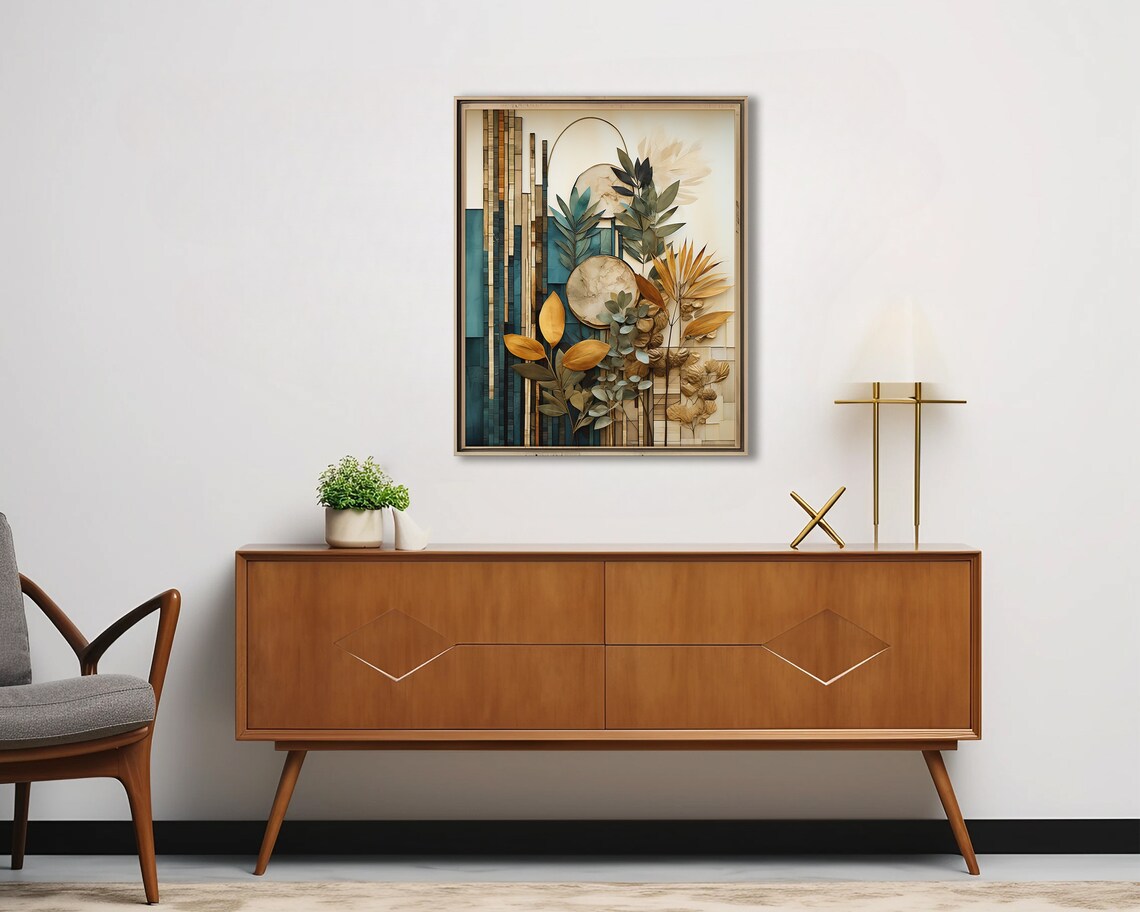 Boho Botanical Print, Earth Tones Wall Art Print - Image 4