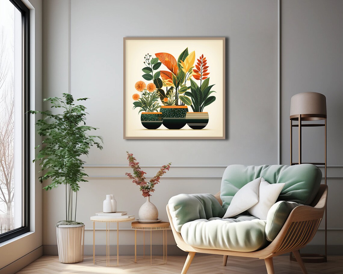 Boho Floral Botanical Art Print for Plant Lovers - Image 4