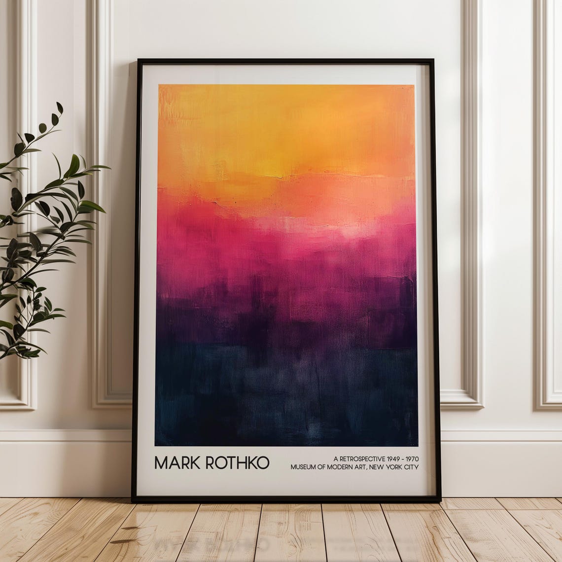 Mark Rothko Art Poster Wall Abstract Living Room Decor Modern Exhibition Home