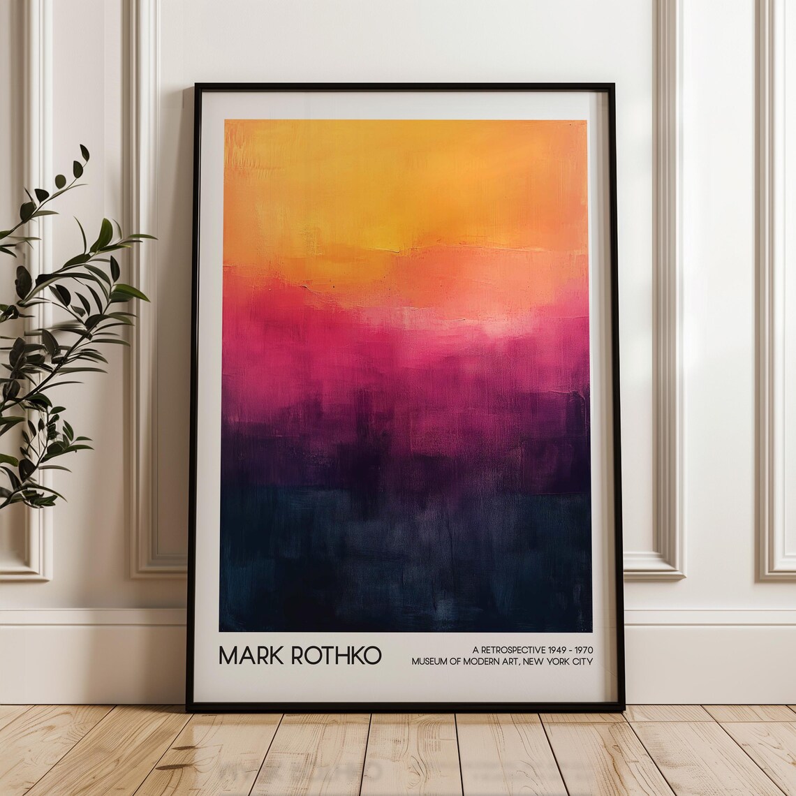 Mark Rothko Color Field Abstract Exhibition Museum Poster Art